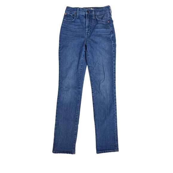Madewell The Perfect Vintage Full-Length Jean Distressed Wash Blue Denim Size 25 - Picture 1 of 12